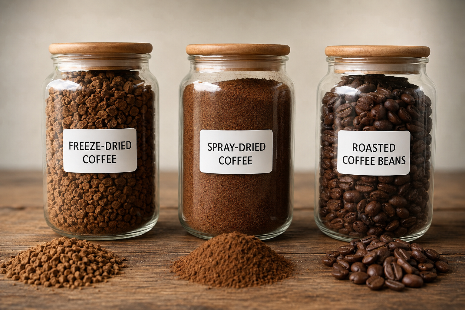 Cà phê sấy lạnh Freeze-Dried Coffee so với cà phê sấy phun và cà phê rang xay